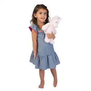 2023 New Arrival Adorables Cánh Hoa Kỳ Lân Đồ Chơi Nhồi Bông Unicorn Đồ Chơi Sang Trọng Hình Dạng Kỳ Lân Thú Nhồi Bông Cho Trẻ Em