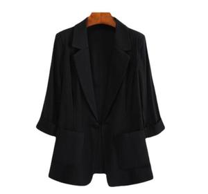 Vestito sottile di <span class=keywords><strong>cotone</strong></span> e lino per le donne in primavera e in estate 2024 nuovo stile casual alla moda <span class=keywords><strong>giacca</strong></span> di piccole dimensioni - Product Image 4