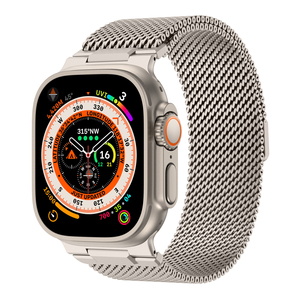 Bracelet de montre en maille milanaise de style armure, en acier inoxydable robuste, pour Apple Watch Series 10 9 8 Ultra <span class=keywords><strong>2</strong></span> - Product Image 4