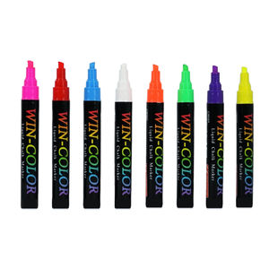 Rotulador de Tiza Líquida Borrable de 6 mm con Punta Oblicua, Marcadores de Neón para Pizarra y Grafiti - Product Image 3