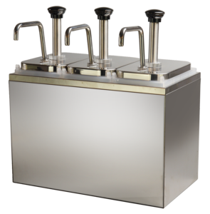 Dispensador de Salsas Comercial de Acero Inoxidable de 2L con 3 Cabezales, Dispensador de Condimentos de Triple Cabezal para Cafetería - Product Image 6