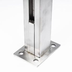 Nhà máy cung cấp Kính ban công không khung lan can lan can cầu thang lan can thép không gỉ bài - Product Image 4