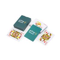 Vente en gros facile à mélanger boîte en plastique de cartes à jouer de cartes à jouer de cartes à jouer en plastique noir or personnalisé mat