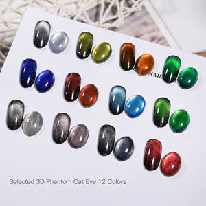 Nouvel arrivage de pigment œil de chat magnétique arc-en-ciel effet miroir Nail Art World 3d poudre de pigment pour ongles de beauté - Product Image 4