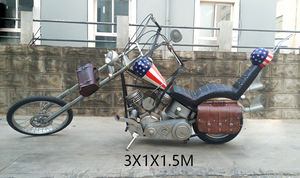 Motocicleta <span class=keywords><strong>Harley</strong></span> Xiaoyao Knight hecha a mano 1969, modelo a escala 1:1, diseño <span class=keywords><strong>de</strong></span> Metal pintado para cafetería arquitectónica, restaurante - Product Image 5