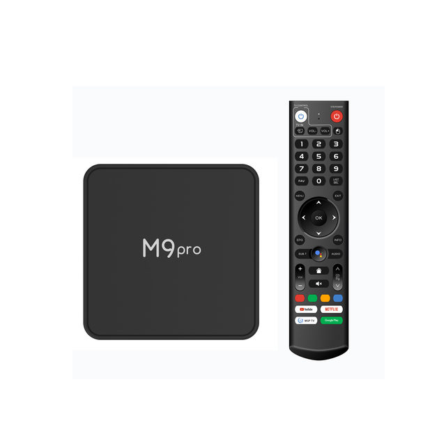 High Quality Android Tv Box M9 Pro ATV 4G 64G Android 11 Amlogic S905X4 1000M Lan Internet Smart Tv Voice Remote