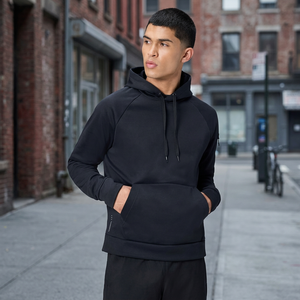 Sweat à capuche confortable pour homme, coupe classique, imprimé en sérigraphie, 100% polyester respirant, en molleton, pour l'automne - Product Image 6
