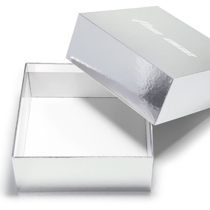 Custom logo Luxury Men Belt Gift Paper <strong>Box</strong> Bright <strong>Silver</strong> Cardboard Paper <strong>Box</strong> with Lid - Product Image 2