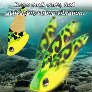 เหยื่อตกปลา SNEDA Creek Grasshopper VIB  แบบจิ๊<span class=keywords><strong>ก</strong></span>โลหะเคลือบตะ<span class=keywords><strong>ก</strong></span>ั่วทองแดง สำหรับตกปลาแมนดาริน ชับ และมาซีร์ - Product Image 6