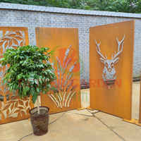 Écrans de jardin art créatif panneau d'écran de jardin décoratif en métal division séparée
