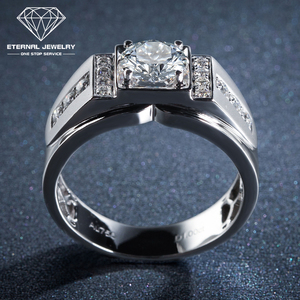 Anillo de boda personalizado de diamante Natural, oro de 10k, 14k, 18k, 24k, chapado en oro, blanco, amarillo, rosa, rojo, <span class=keywords><strong>1</strong></span>, 2, 3, 4, <span class=keywords><strong>5</strong></span>, 6 quilates, moissanita - Product Image 3
