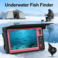 Caméra de pêche portable LCD HR-3505D, 20m, 1080P, enregistreur vidéo de pêche en lac, étanche IP68, détecteur de poissons LED, carte TF 16G pour pêcheurs