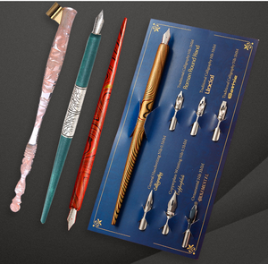 Nuovo migliore vendere 7 diverse dimensioni in acciaio <span class=keywords><strong>pennini</strong></span> calligrafia obliquo Dip <span class=keywords><strong>Set</strong></span> di penna con supporto in legno - Product Image 1
