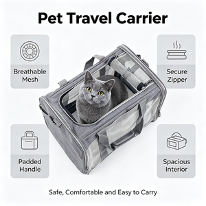 Pet Carriers Pet Travel Carrier Portable Pet Carrier Bag Airline Approved <b>Cat</b> Bag Dog Carrier Bag for Pets Daily Outdoor Travel - Product Image 4