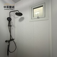 Maison conteneur préfabriquée de luxe à 2 chambres, légère en acier, portable et extensible, pour bureau ou maison forestière