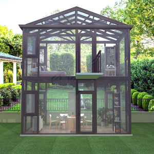 Véranda en aluminium <span class=keywords><strong>sur</strong></span> <span class=keywords><strong>mesure</strong></span> <span class=keywords><strong>avec</strong></span> verre Low-E, jardin d'hiver pour maison résidentielle 100 120 Char Eco - Product Image 4