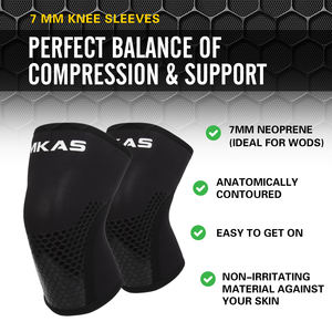 MKAS-Rodilleras antideslizantes de neopreno para levantamiento de pesas, soporte de protección de rodilla, resistente, 7mm - Product Image 4