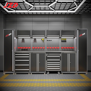 Armoire en acier <span class=keywords><strong>de</strong></span> qualité supérieure JZD, assortiment avec tiroirs, portes et <span class=keywords><strong>chariot</strong></span> à outils, professionnel pour atelier et <span class=keywords><strong>garage</strong></span> - Product Image 1