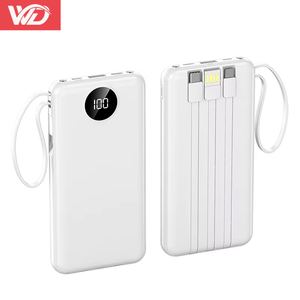 2025 dernier chargeur portable mince de banque de puissance 10000mAh avec câble intégré PowerBanks 20000 Mah <span class=keywords><strong>batterie</strong></span> <span class=keywords><strong>externe</strong></span> pour <span class=keywords><strong>Iphone</strong></span> - Product Image 1