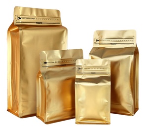 ถุงกาแฟอลูมิเนียมฟอยล์แบบมีวาล์ว ถุงกาแฟทรงแปดเหลี่ยมก้นแบนพร้อมวาล์ว - Product Image 1