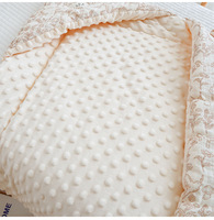 Modèle épais coton dessin animé imprimé peluche bébé sac simple respirant confortable 0-24 mois