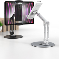 Support de tablette universel en métal flexible pour bureau, support réglable compatible avec iPad, support de tablette PC