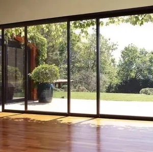 Produsen grosir fitur keamanan yang ditingkatkan permukaan mudah dibersihkan sistem penguncian Multi titik pintu geser teras aluminium - Product Image 6