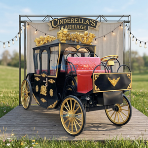 Calèche royale artisanale de style aristocratique pour des processions majestueuses - Product Image 1