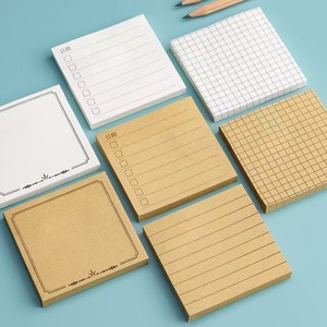 Bloc de notas multiestilo personalizado, forrado/cuadrícula/lista de tareas notas adhesivas para oficina y estudio - Product Image 1