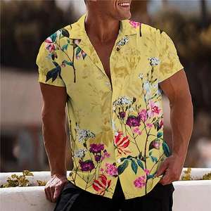 Polo con estampado de árbol de Coco para hombre, camisas y blusas <span class=keywords><strong>Dazn</strong></span>, camisetas de manga corta a la moda de playa, ropa de calle de gran tamaño, camisa hawaiana 5xl - Product Image 4