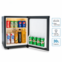 Mini-réfrigérateur électrique portable silencieux et économe en énergie de 30 L pour hôtel, chambre d'hôtes, refroidisseur de boissons