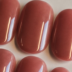 Uñas Postizas Rosa Brillante, Forma Ovalada Natural, Listas para Usar, Estilo Salón - Product Image 6
