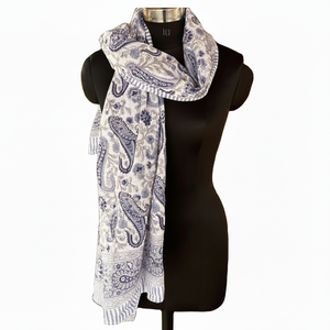 Paisley imprimé fait à la main indien bloc imprimé 100% Voile léger bohème très élégant imprimé sarongs indien écharpes paréo - Product Image 1