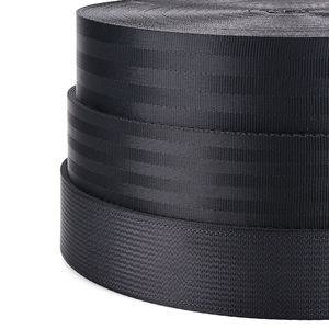 Cinturón de seguridad de poliéster 100% negro resistente duradero de alta tenacidad de 2 pulgadas con alta calidad - Product Image 5