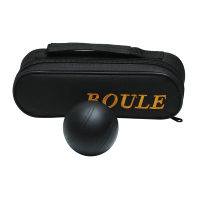 Lot de 3 Boules de Pétanque 73 mm en Acier Noir pour Jardin, Fitness et Exercice, Personnalisation du Logo et Emballage