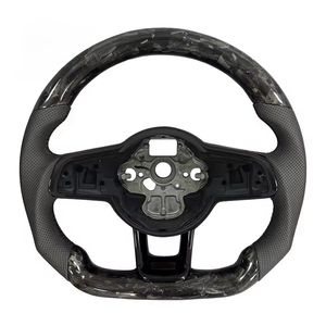 Volant en fibre de carbone pour <span class=keywords><strong>Volkswagen</strong></span> VW <span class=keywords><strong>Golf</strong></span> MK7 7.5 GTI GTD <span class=keywords><strong>GTE</strong></span> R 2013-2020 Volant Polo GTI Tiguan Passat DSG - Product Image 1