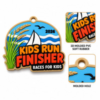Médaille Personnalisée en PVC Souple 3D, Imprimée UV, Durable et Écologique, pour Événements Sportifs, Souvenir de Course, Promotion – Vente en Gros Populaire