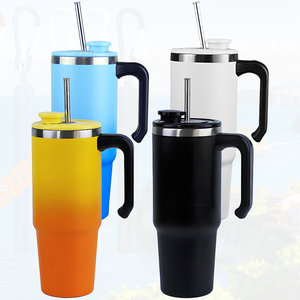 Bouchon magnétique breveté <span class=keywords><strong>Bb</strong></span>* et paille auto-rétractable - Acier inoxydable de qualité supérieure, isolé sous vide *ikCup/ Tasse/Mug pour cadeau de Noël - Product Image 1