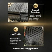 Plaques stabilisatrices en HDPE pour la construction routière, HDPE vierge, durables, anti-UV, pour le levage
