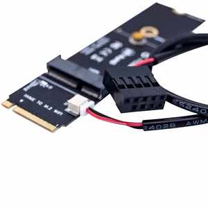 M.2ไร้สาย A + E คีย์สล็อต M.2 M อะแดปเตอร์ WIFI สำหรับ Intel AX210 <span class=keywords><strong>AX200</strong></span> BCM94352Z การ์ดพอร์ต NVMe PCI Express SSD - Product Image 4