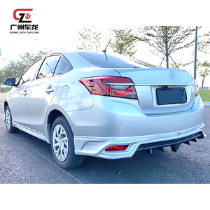 Pour <span class=keywords><strong>Toyota</strong></span> Vios 2017-2019 lèvre avant lèvre arrière jupes latérales ABS plastique voiture pare-chocs voiture Bodykit Auto pièces diffuseur séparateur - Product Image 6