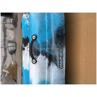 Kayak et bateau gonflables en plastique de 4 m du fabricant avec coque en HDPE, accessoires de pagaie pour kayak, canoë, pêche et sports nautiques