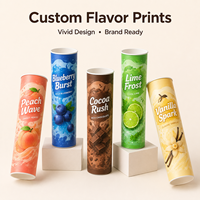 Boîtes d'emballage en papier ondulé personnalisées pour sorbets italiens Grantita, glaces et bâtonnets glacés, supports pour desserts glacés pour la vente de nourriture de rue