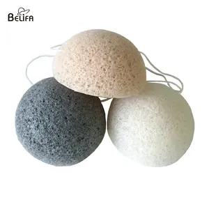 Belifa טיפוח עור konjac ספוג 100% טבעי