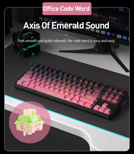 Clavier mécanique sans fil T88 2.4G BT à trois modes, personnalisé, pour ordinateur portable, bureau, jeux - Product Image 4