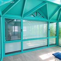 Ventana Corredera Abatible de Aluminio para Proyectos de Gran Altura en EE. UU., con Rotura de Puente Térmico, Doble/Triple Acristalamiento Low-E, Pantalla de Seguridad y Resistente a Huracanes