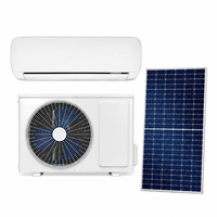 Climatiseur hybride solaire AC/DC 9000 BTU hors réseau, sans MPPT externe, Wi-Fi intelligent, directement de l'usine pour les revendeurs
