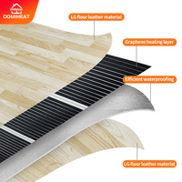 DOMIHEAT Tapete Calefactor para Mascotas de PVC para Interiores, Termostato Automático, Cama Calefactora Eléctrica para Perros y Gatos