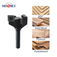 Fraise à dégauchir Miaorui 8 mm de diamètre avec insert en carbure de 35 mm pour le travail du bois CNC