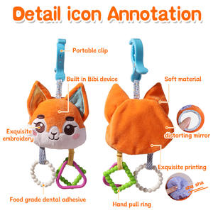 Bebé recién nacido comodidad bebé felpa espejo colgante <span class=keywords><strong>juguete</strong></span> cama colgante <span class=keywords><strong>carrito</strong></span> colgante venta al por mayor infantil desarrollo móvil - Product Image 2